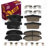 Metrix Premium Chassis Parts - Front & Rear Ceramic Disc Brake Pad Set Fits 2008-2017 Honda Accord, Made in Europe